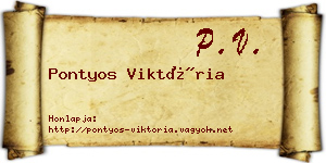 Pontyos Viktória névjegykártya